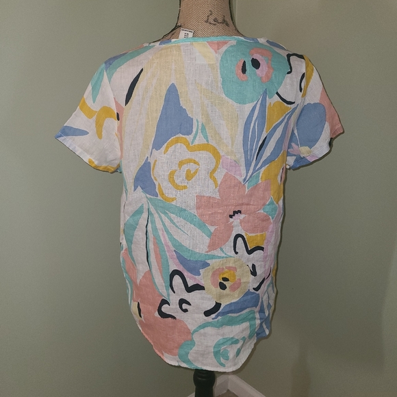 NWT Rachel Zoe Linen Top - Picture 2 of 5